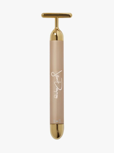 Jillian Dempsey Gold Bar in branded component on a light gray background